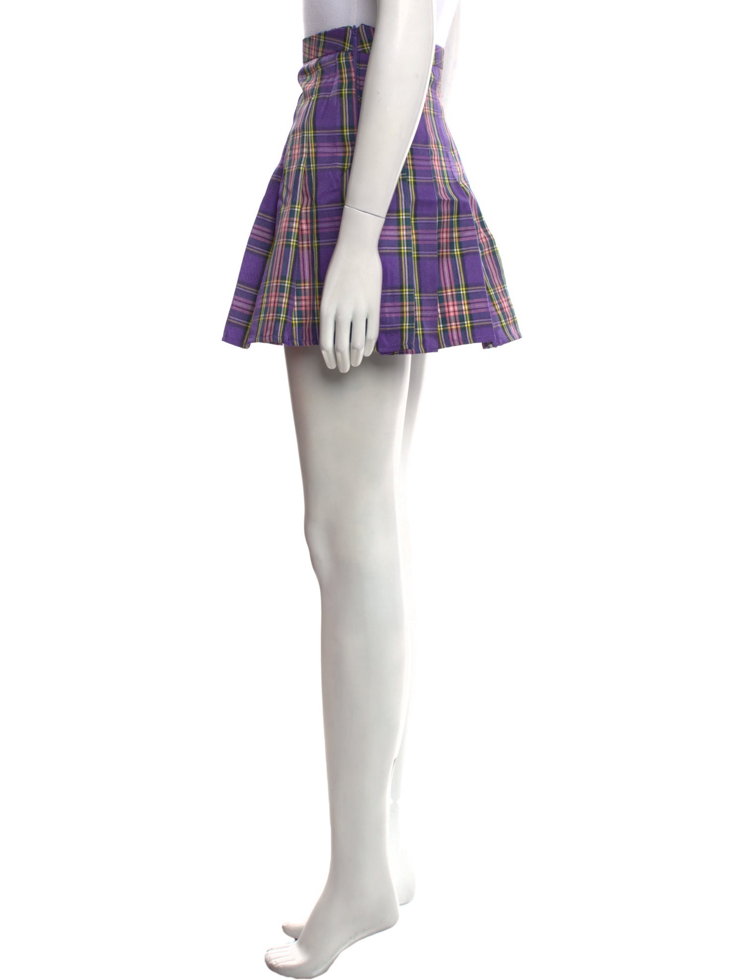 Lirika Matoshi Plaid Print Mini Skirt
