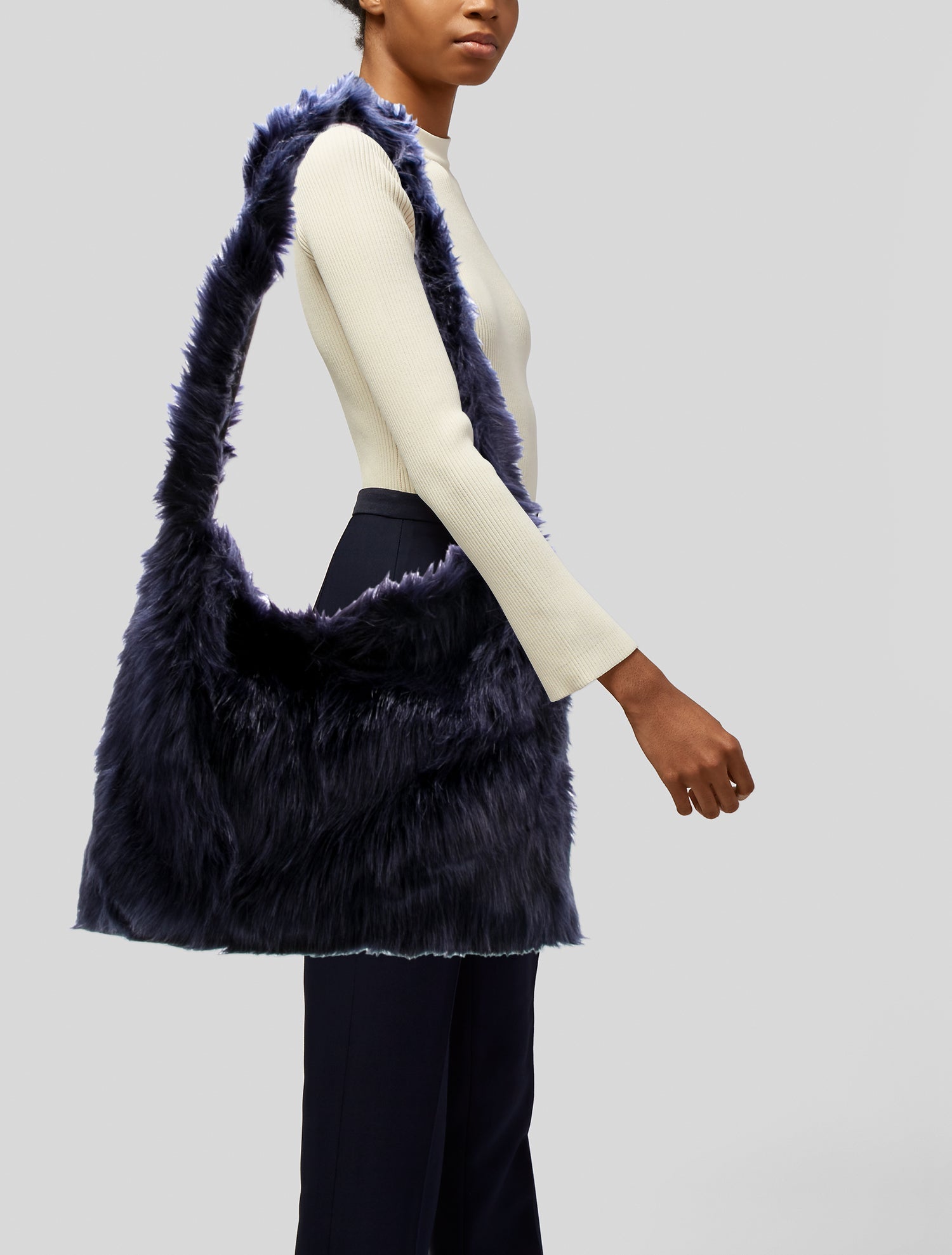 Lirika Matoshi Faux Fur Shoulder Bag