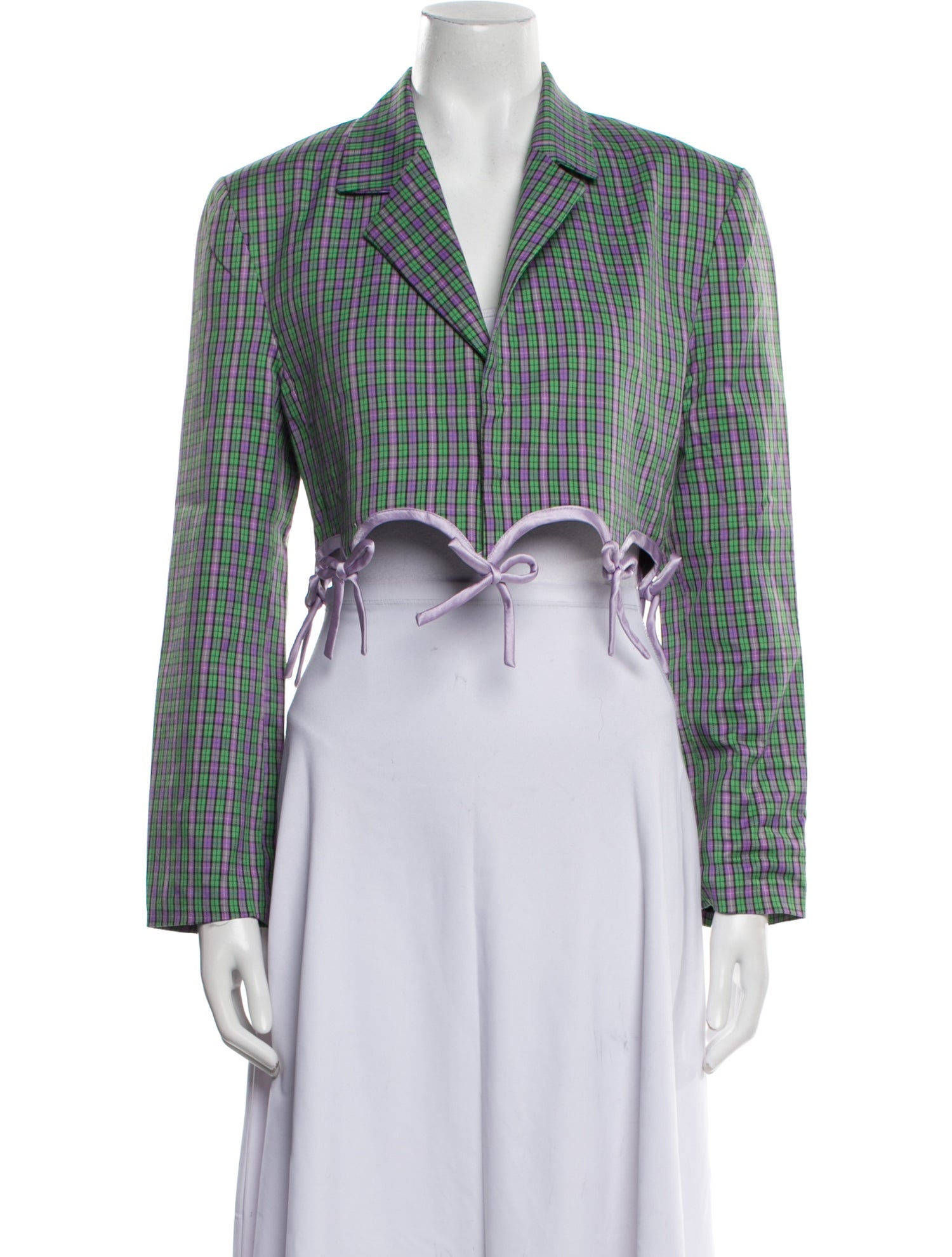 Lirika Matoshi Plaid Print Blazer