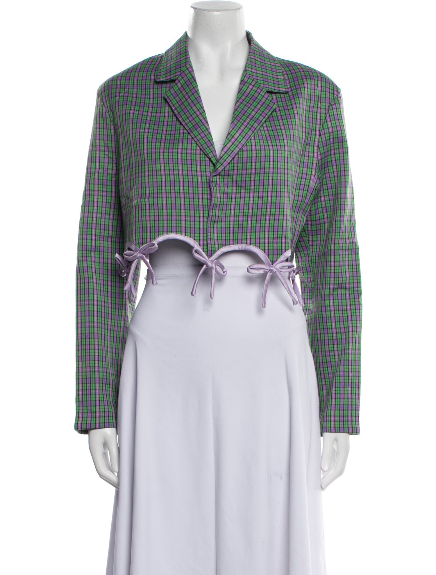 Lirika Matoshi Plaid Print Blazer