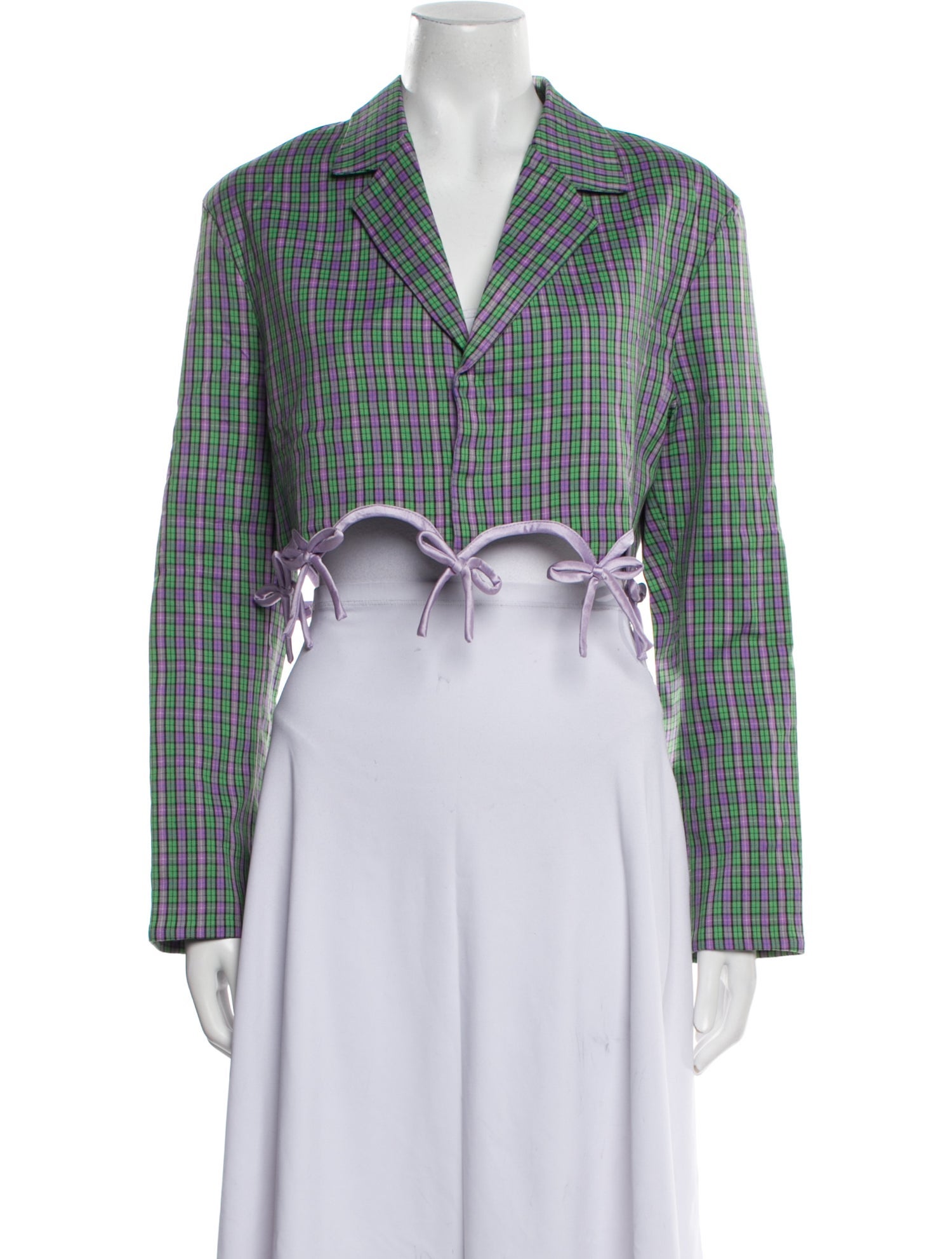 Lirika Matoshi Plaid Print Blazer