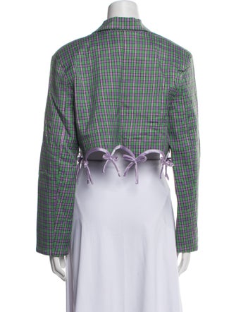 Lirika Matoshi Plaid Print Blazer