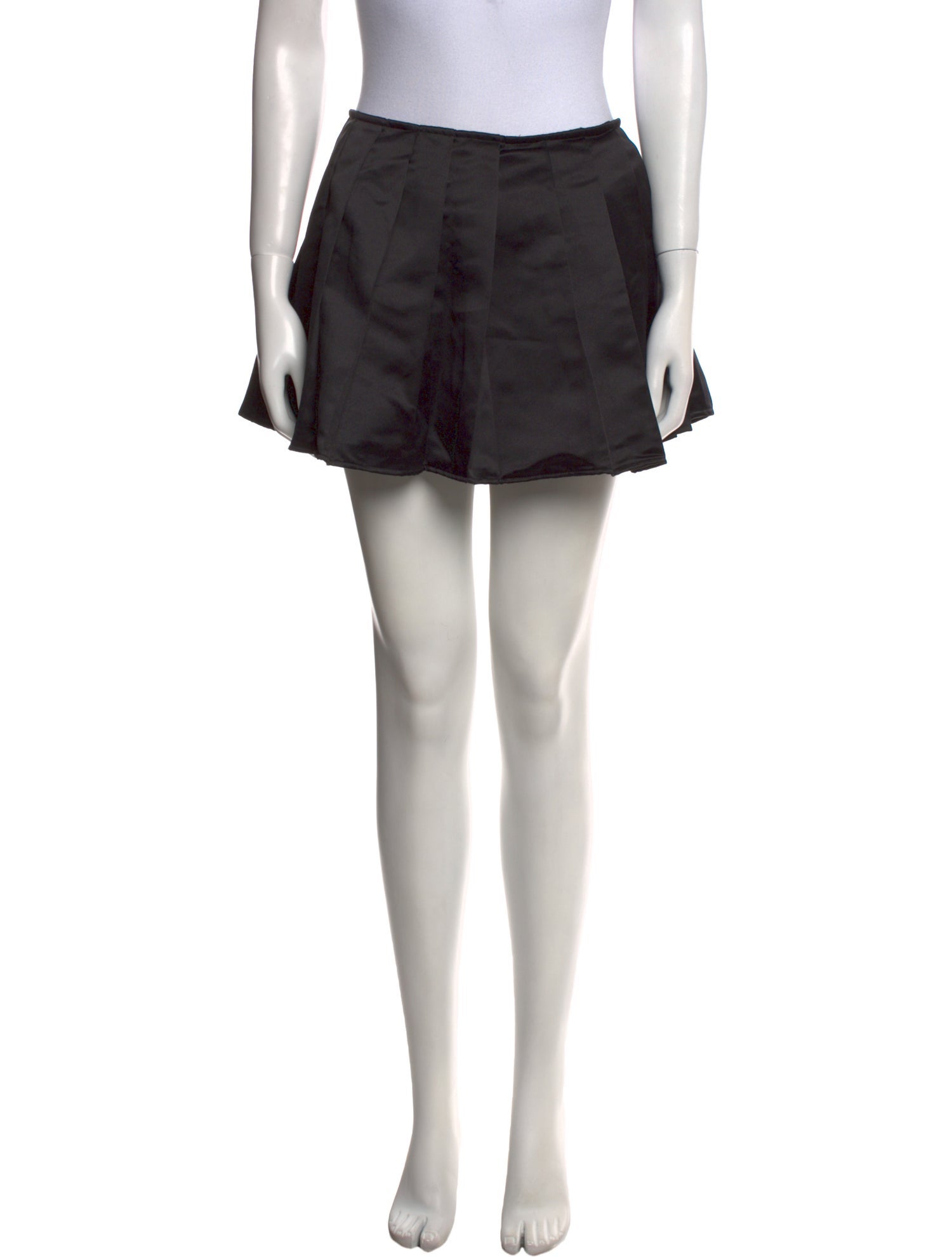 Lirika Matoshi Pleated Accents Mini Skirt