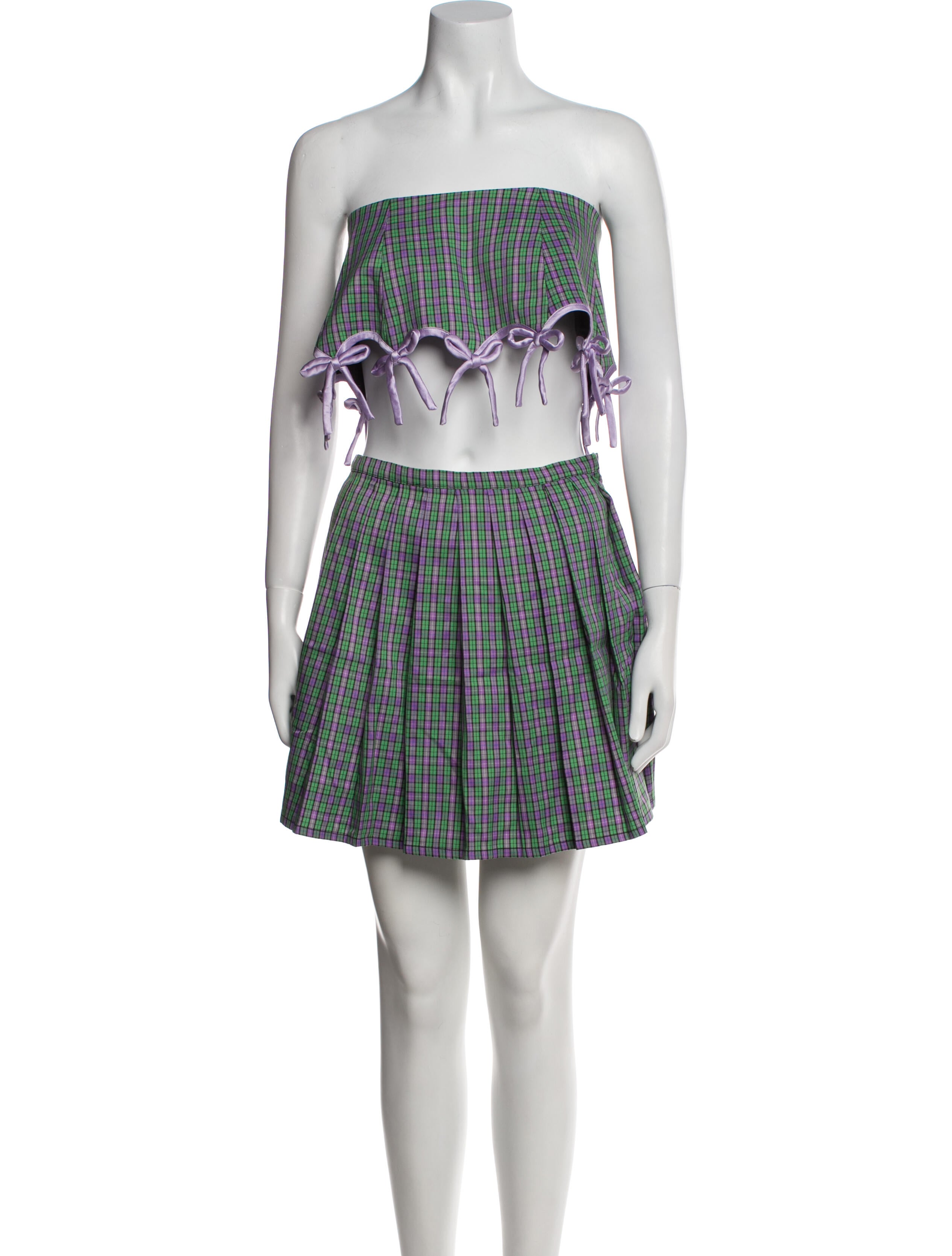 Lirika Matoshi Striped Mini Skirt