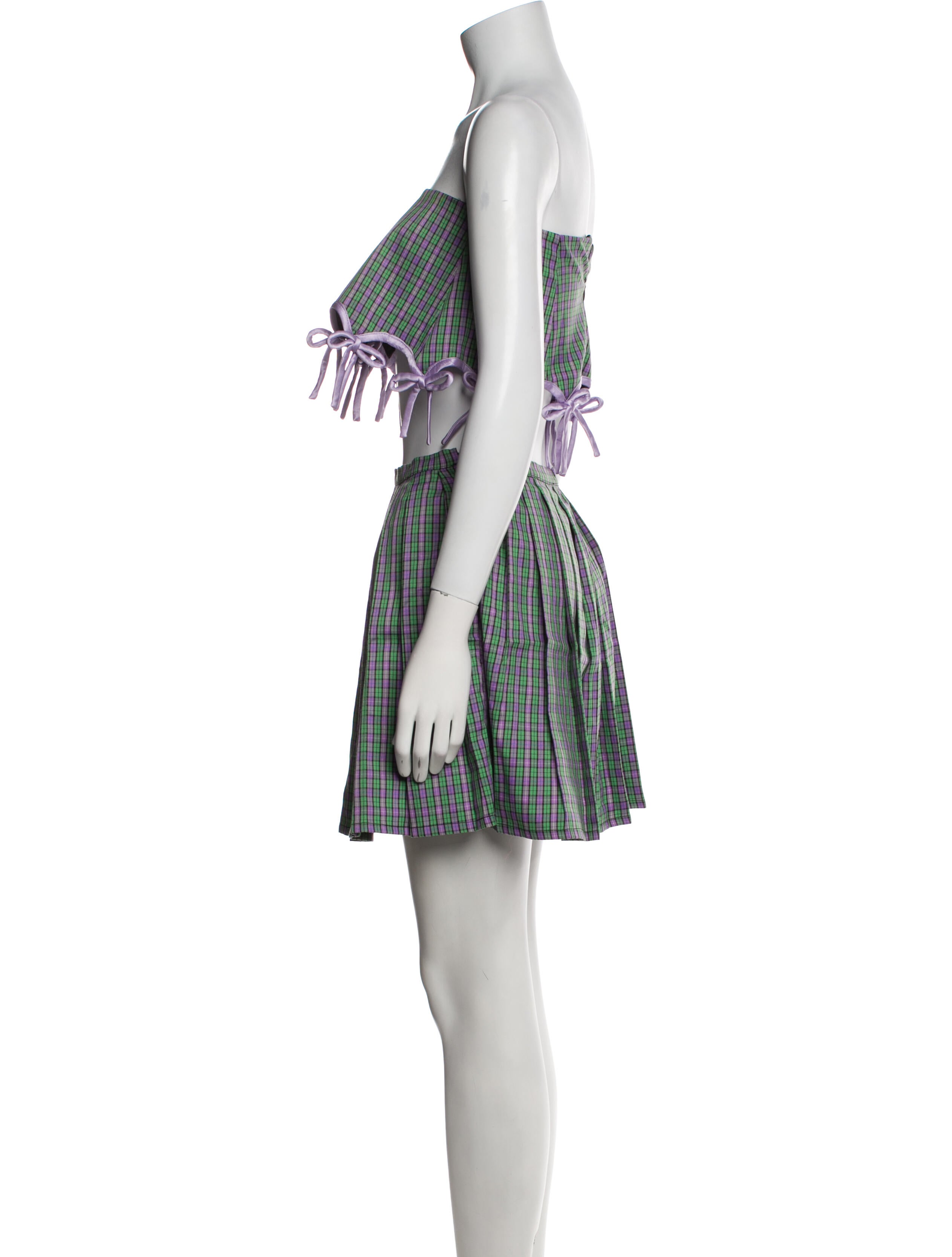 Lirika Matoshi Striped Mini Skirt