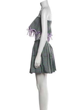 Lirika Matoshi Striped Mini Skirt