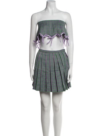 Lirika Matoshi Striped Mini Skirt