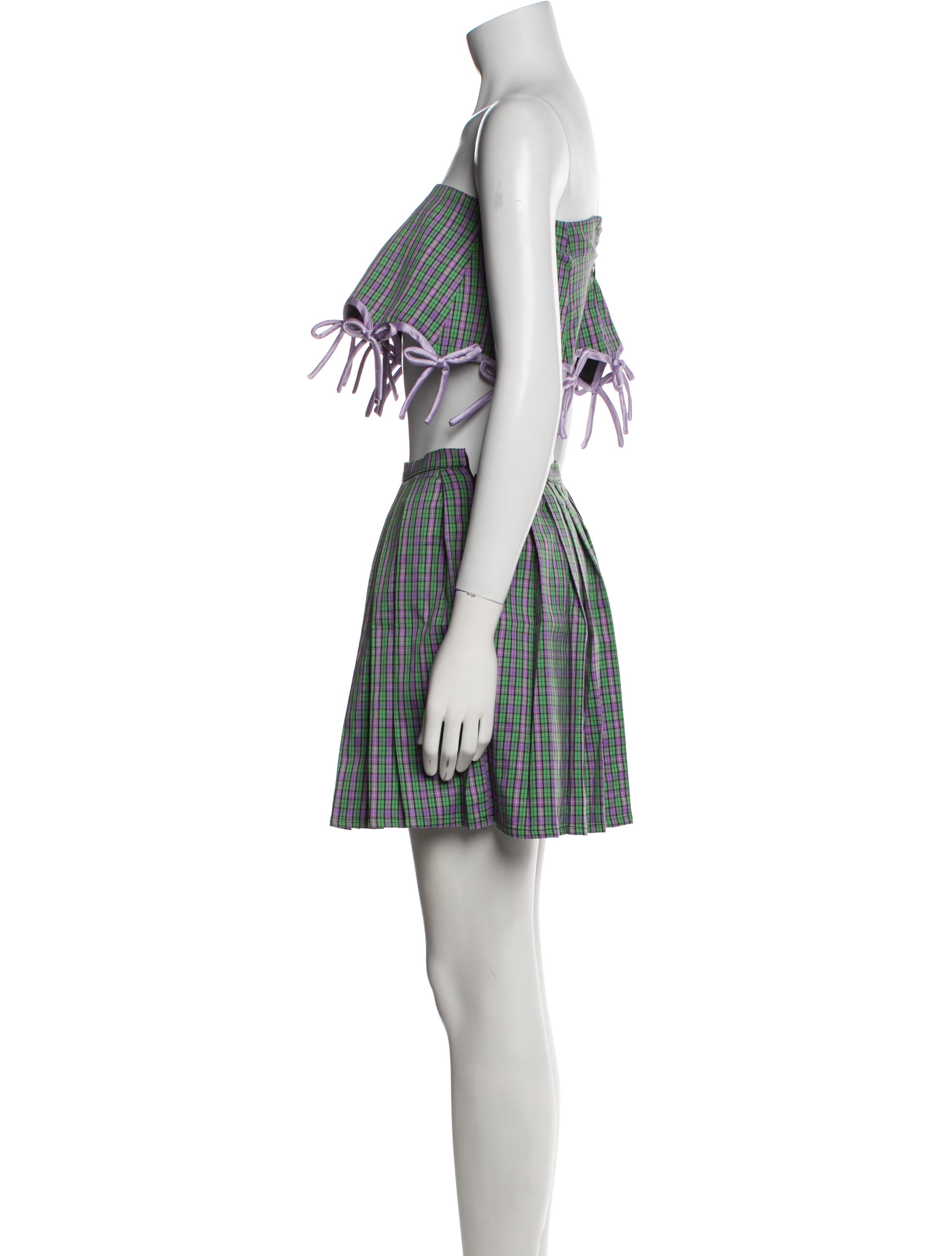 Lirika Matoshi Striped Mini Skirt