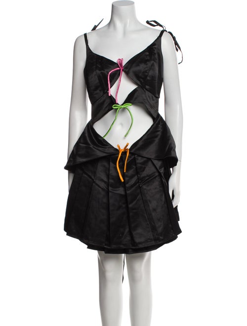 Lirika Matoshi V-Neck Mini Dress