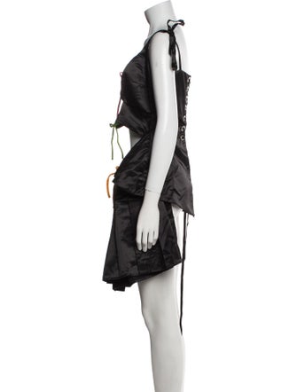 Lirika Matoshi V-Neck Mini Dress