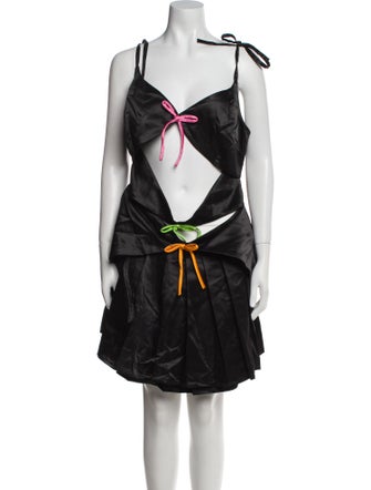 Lirika Matoshi V-Neck Mini Dress