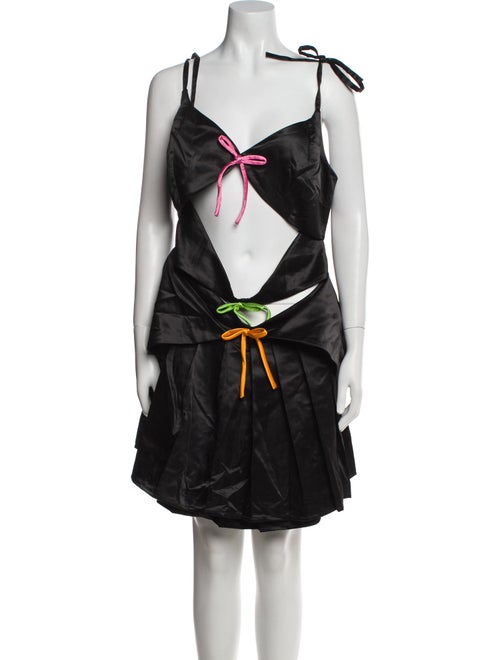 Lirika Matoshi V-Neck Mini Dress