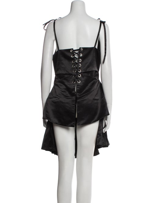 Lirika Matoshi V-Neck Mini Dress