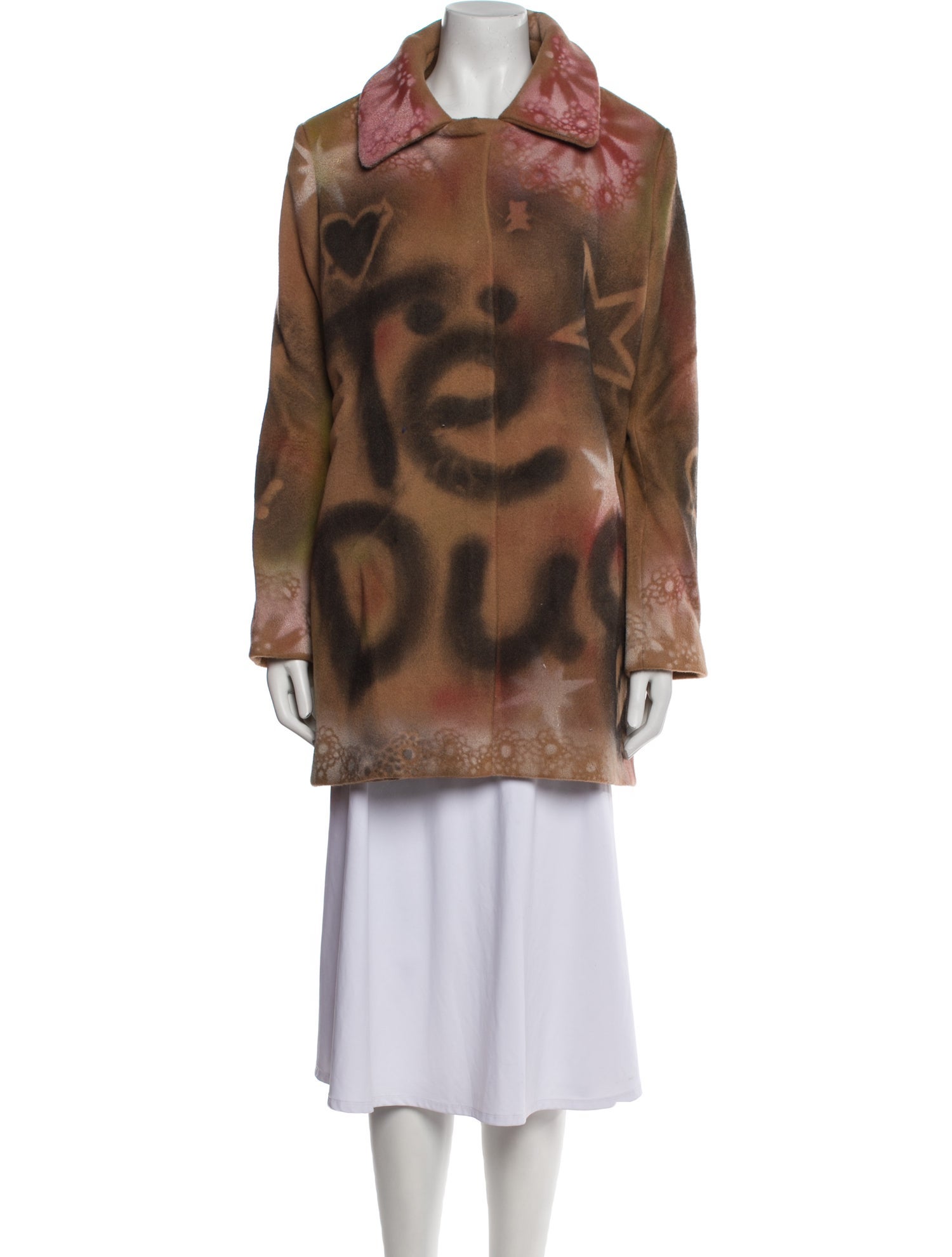 Lirika Matoshi Tie-Dye Print Coat