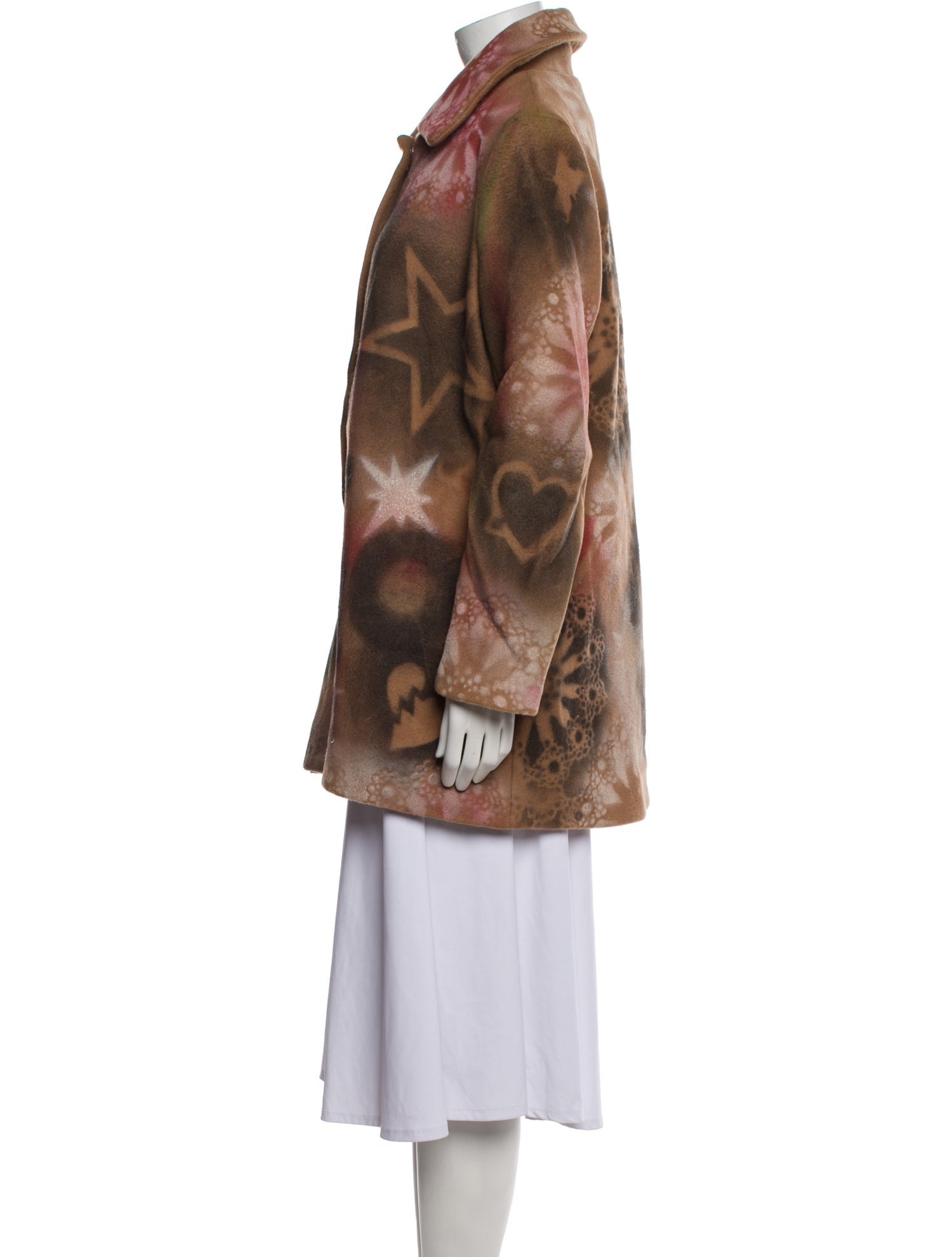 Lirika Matoshi Tie-Dye Print Coat