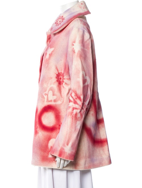 Lirika Matoshi Tie-Dye Print Faux Fur Coat