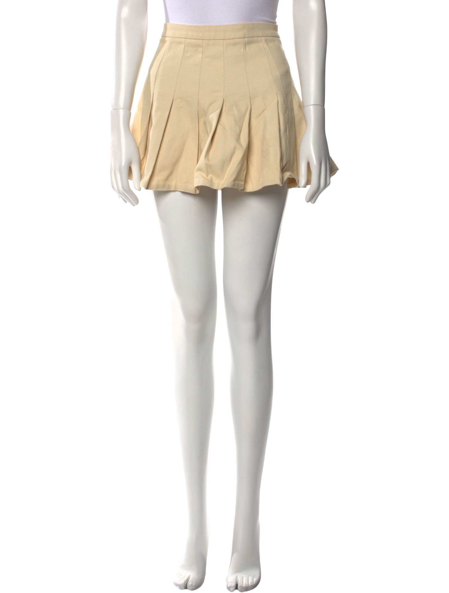 Lirika Matoshi Pleated Accents Mini Skirt