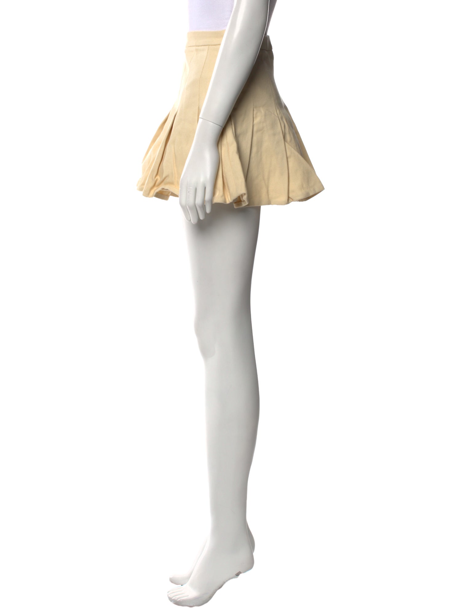 Lirika Matoshi Pleated Accents Mini Skirt