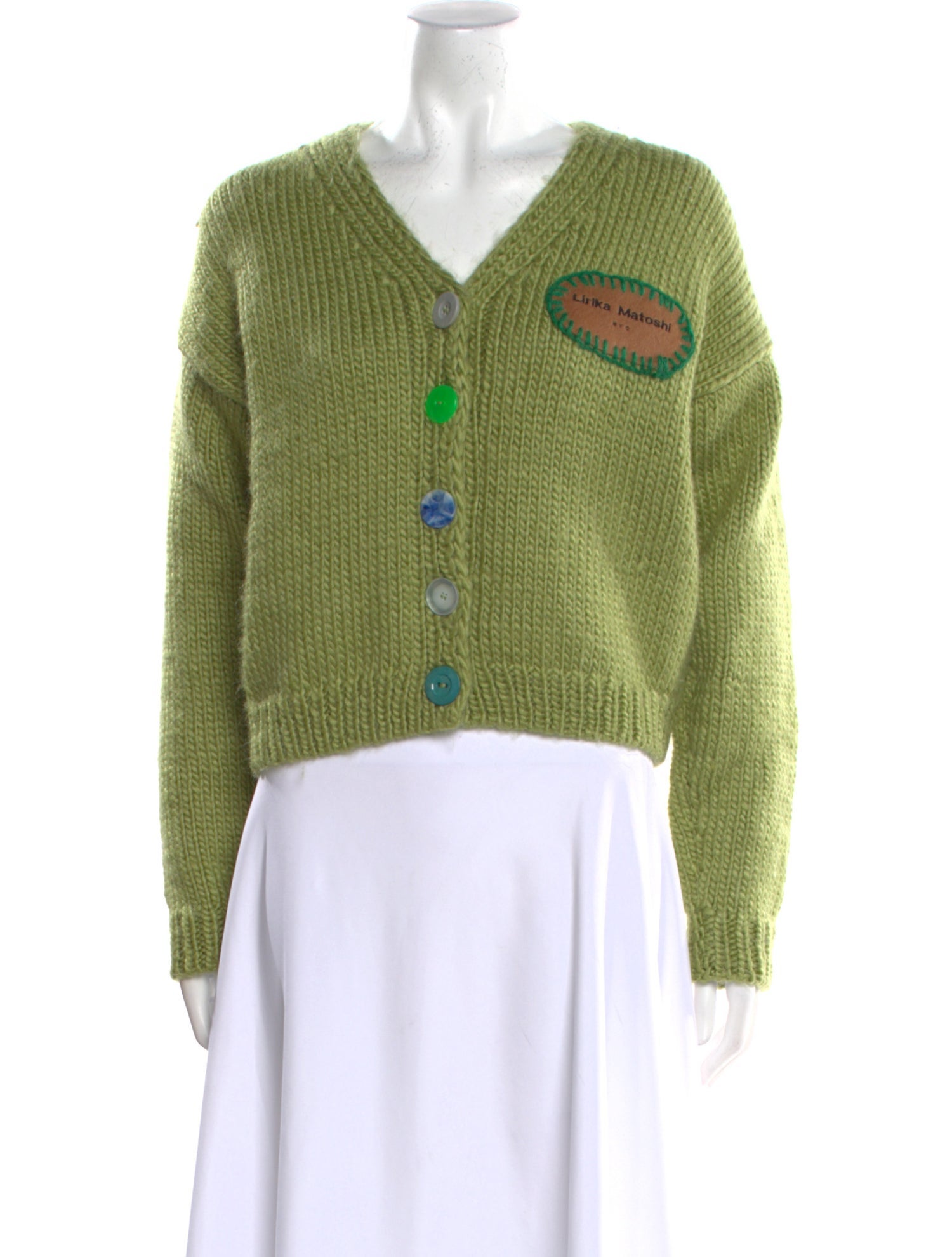 Lirika Matoshi Graphic Print V-Neck Sweater w/ Tags