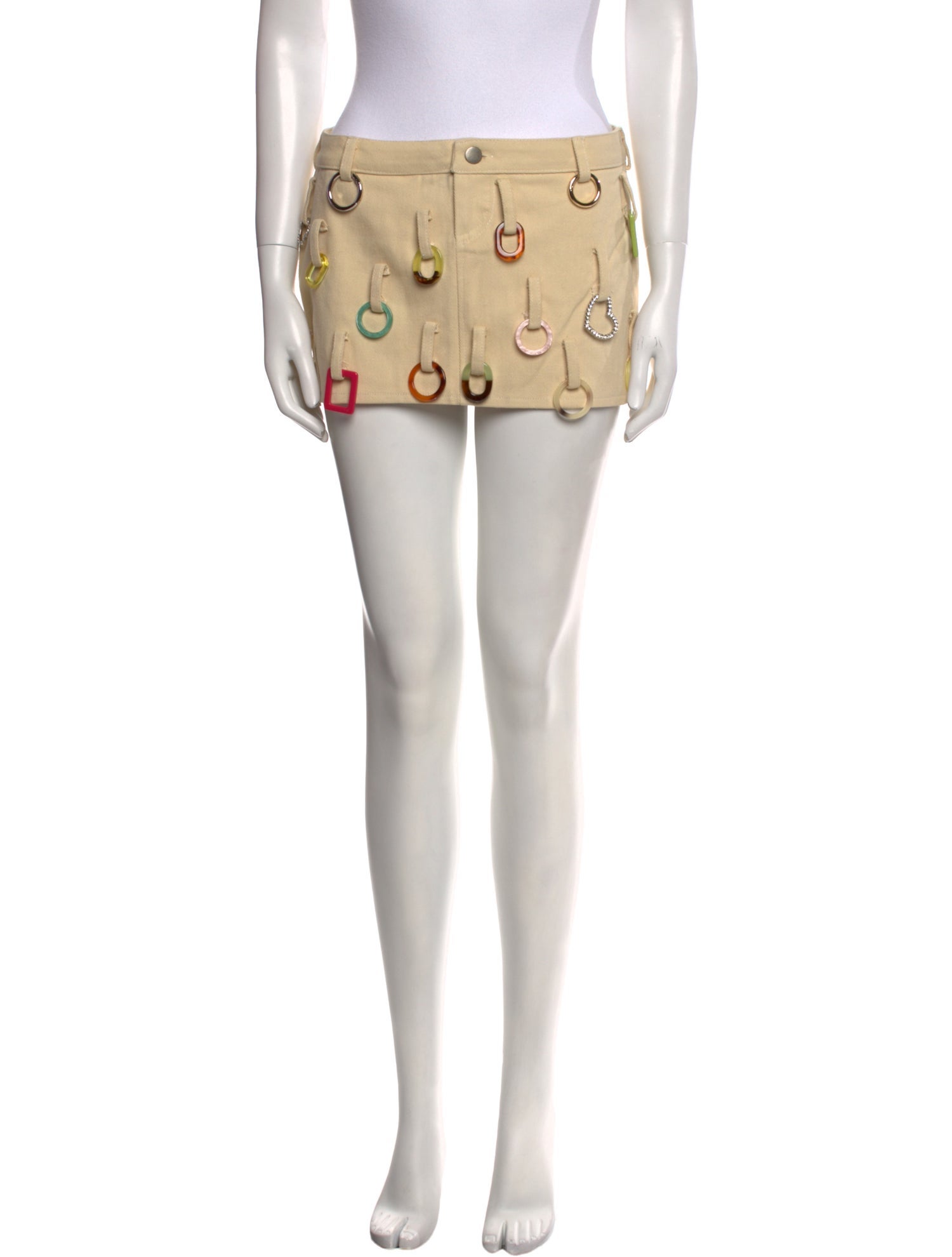 Lirika Matoshi Crystal Embellishments Mini Skirt