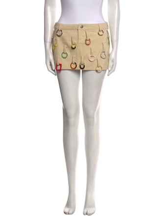 Lirika Matoshi Crystal Embellishments Mini Skirt