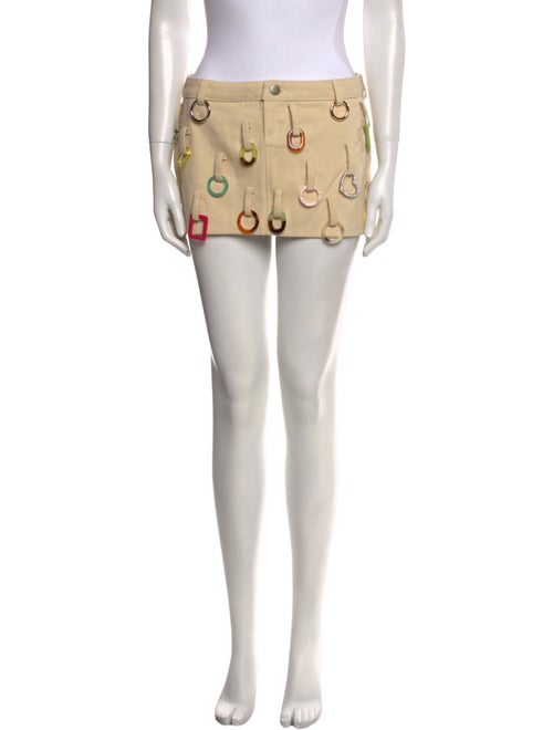 Lirika Matoshi Crystal Embellishments Mini Skirt