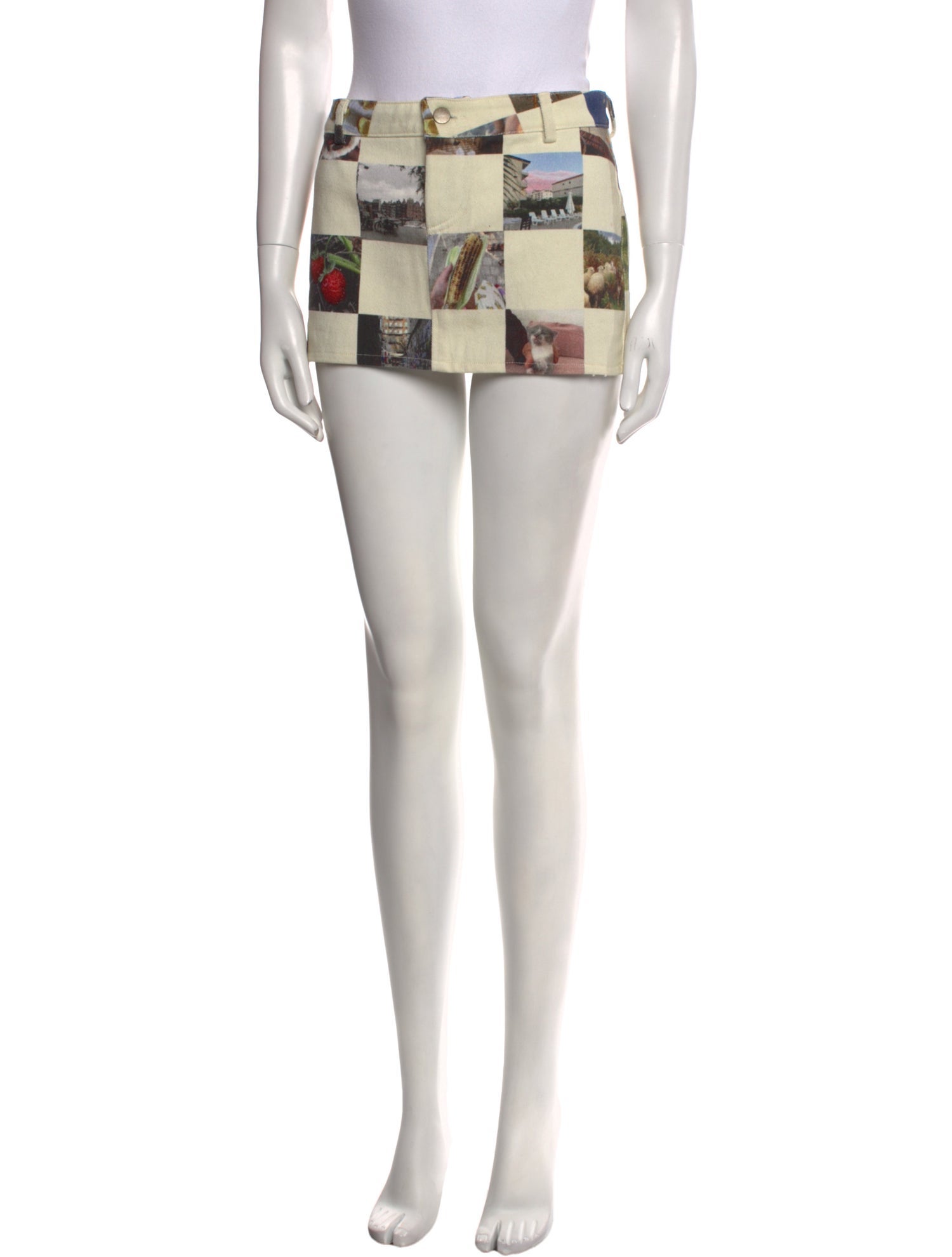 Lirika Matoshi Plaid Print Mini Skirt