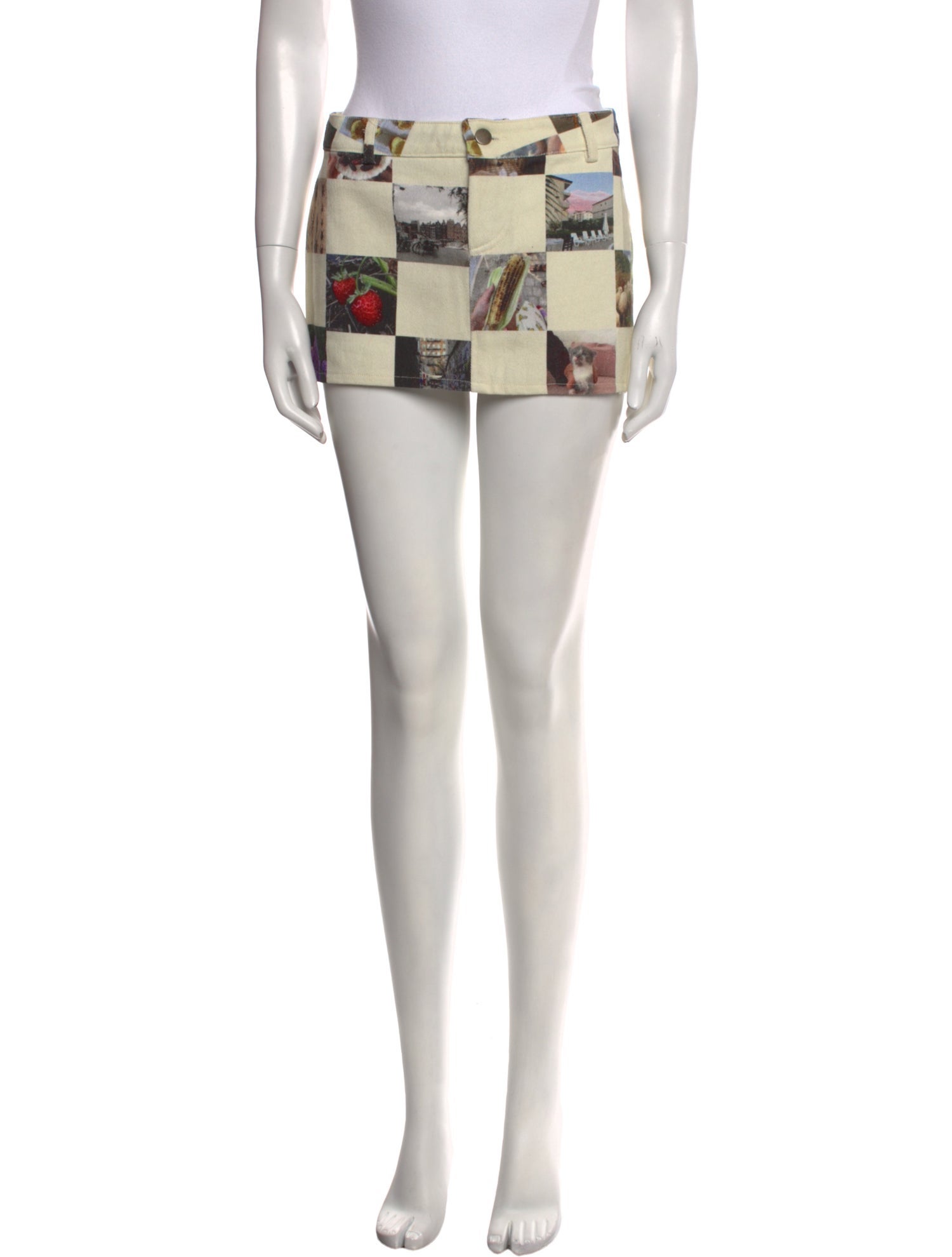 Lirika Matoshi Plaid Print Mini Skirt