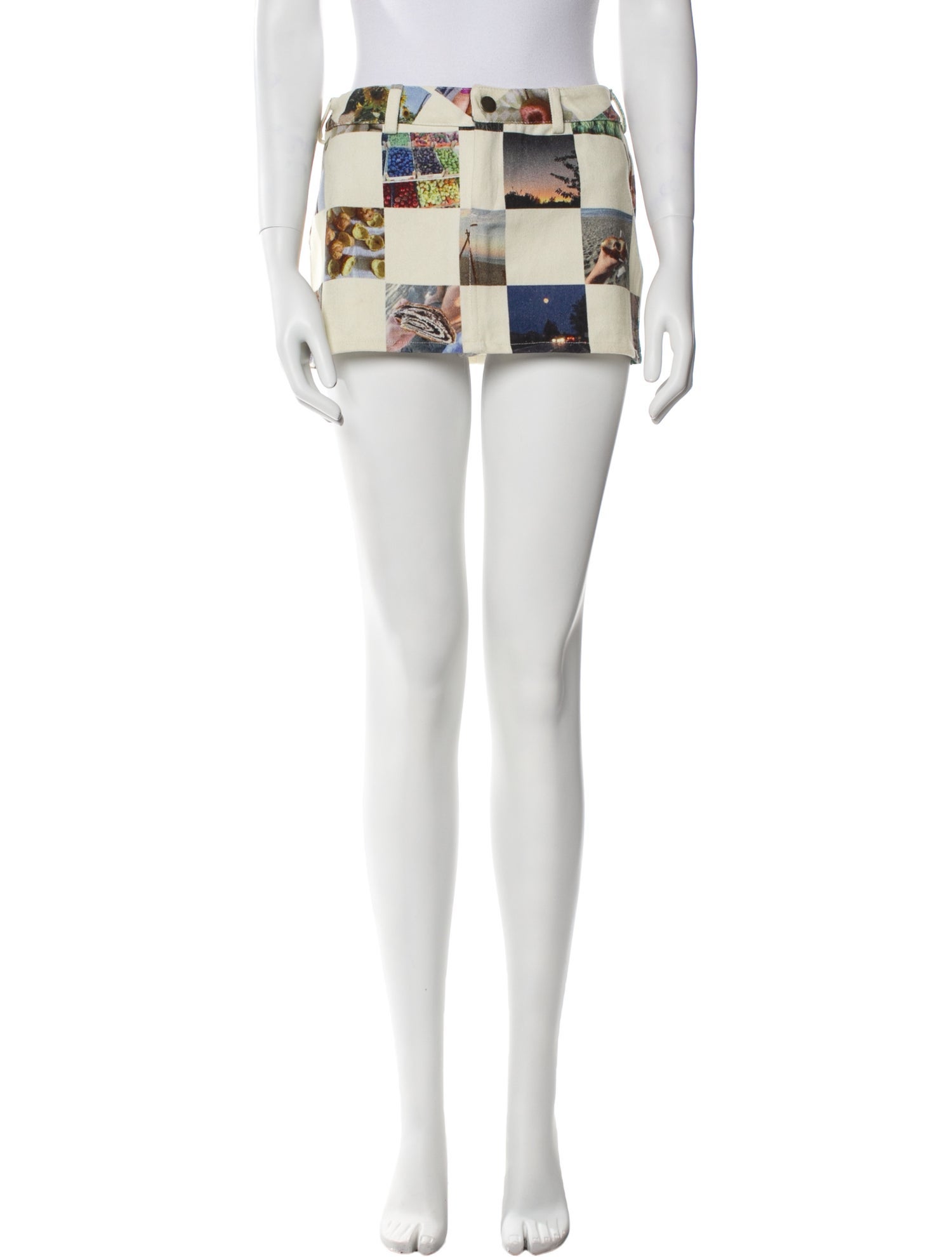 Lirika Matoshi Plaid Print Mini Skirt