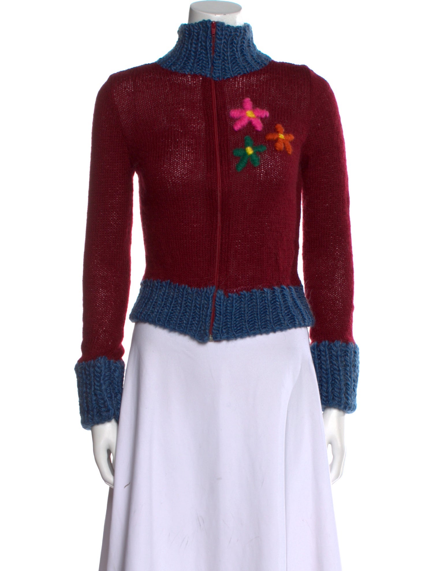 Lirika Matoshi Floral Print Mock Neck Sweater w/ Tags