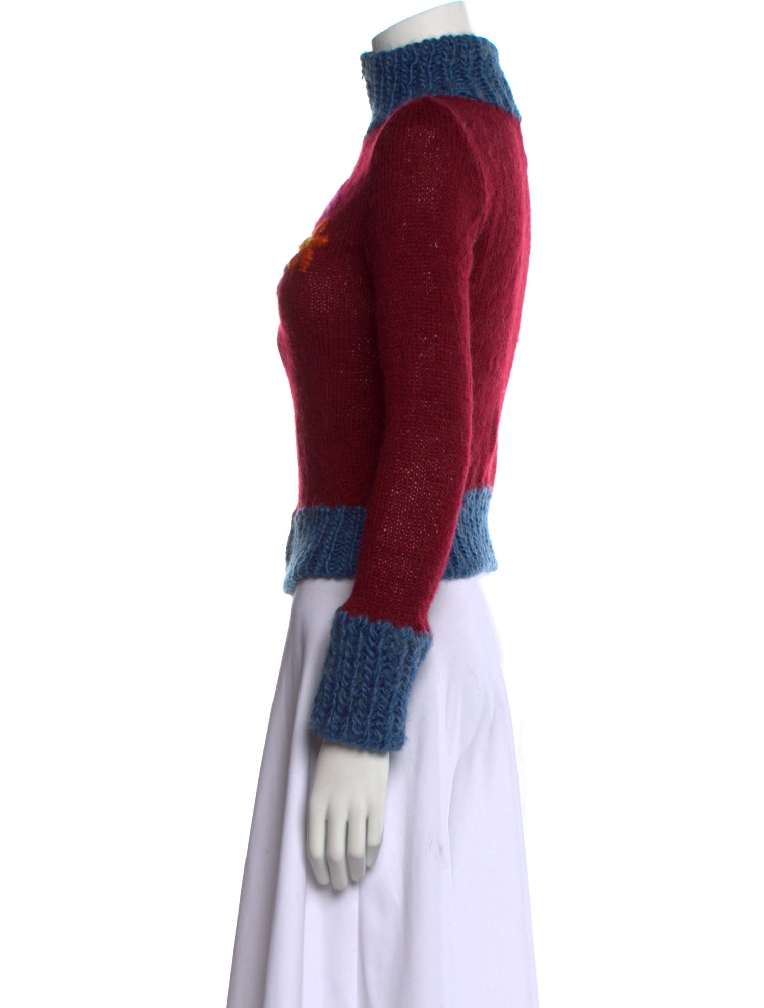 Lirika Matoshi Floral Print Mock Neck Sweater w/ Tags