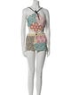 Lirika Matoshi Floral Print Beaded Accents Skirt Set