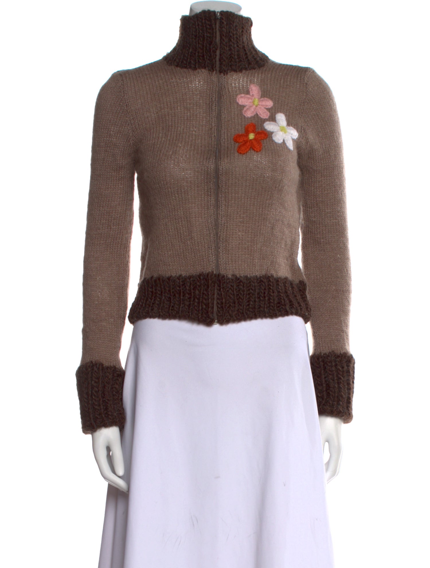 Lirika Matoshi Colorblock Pattern Mock Neck Sweater w/ Tags