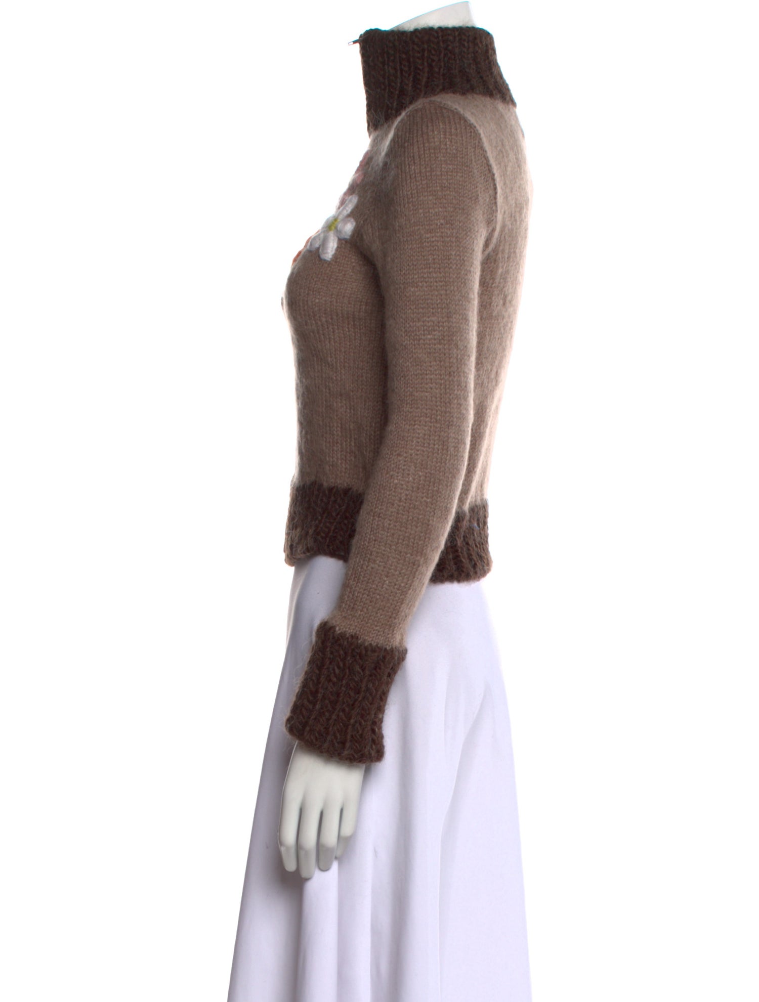 Lirika Matoshi Colorblock Pattern Mock Neck Sweater w/ Tags