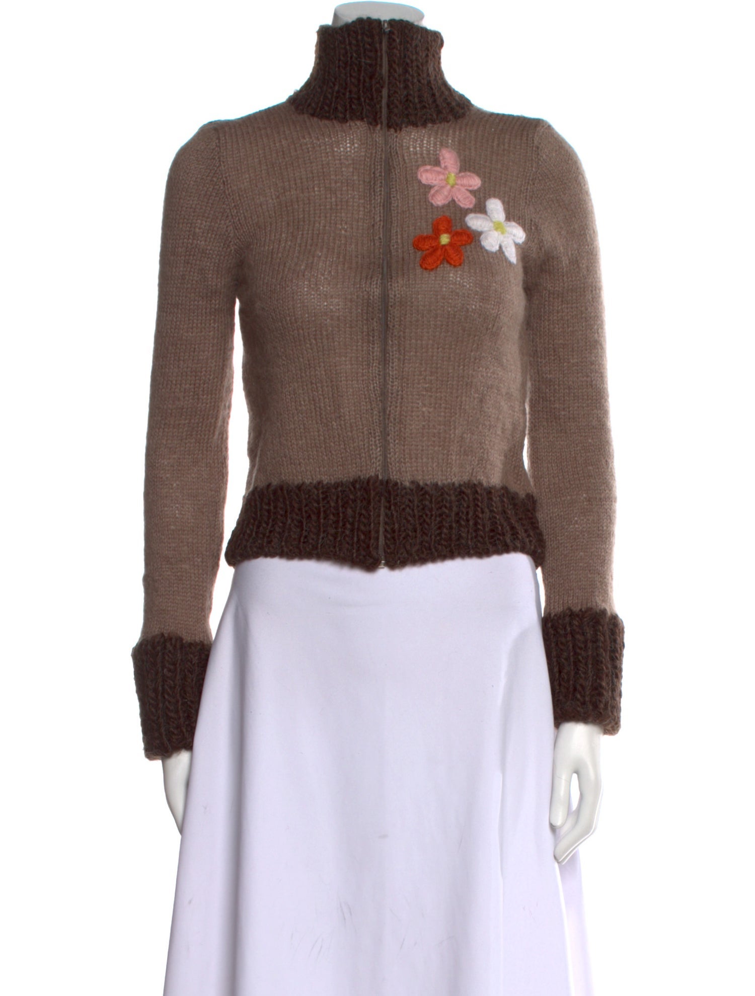 Lirika Matoshi Colorblock Pattern Mock Neck Sweater w/ Tags