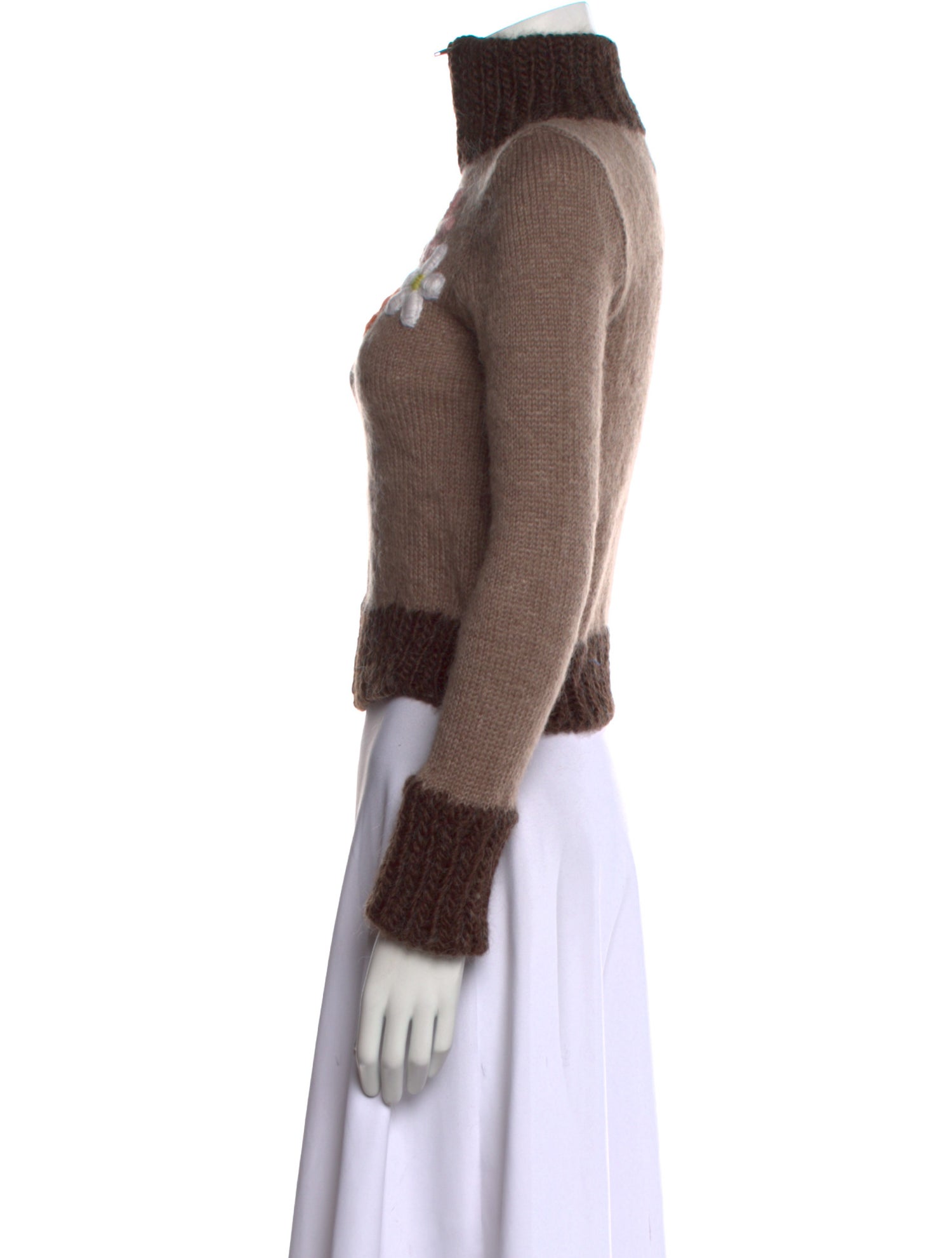 Lirika Matoshi Colorblock Pattern Mock Neck Sweater w/ Tags