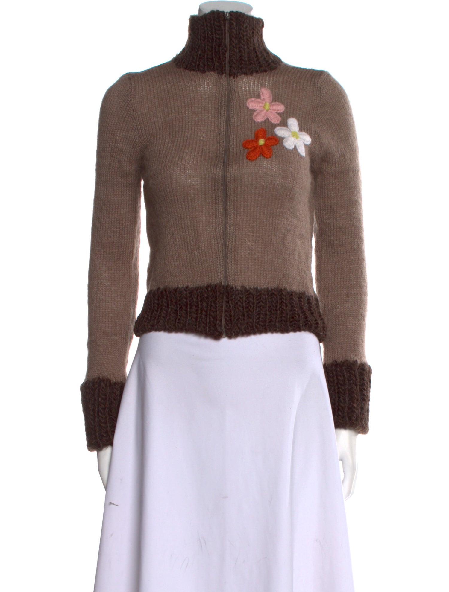 Lirika Matoshi Colorblock Pattern Mock Neck Sweater w/ Tags