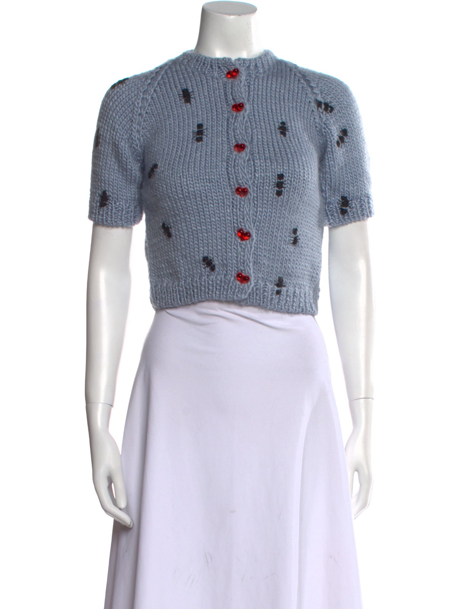 Lirika Matoshi Polka Dot Print Crew Neck Sweater