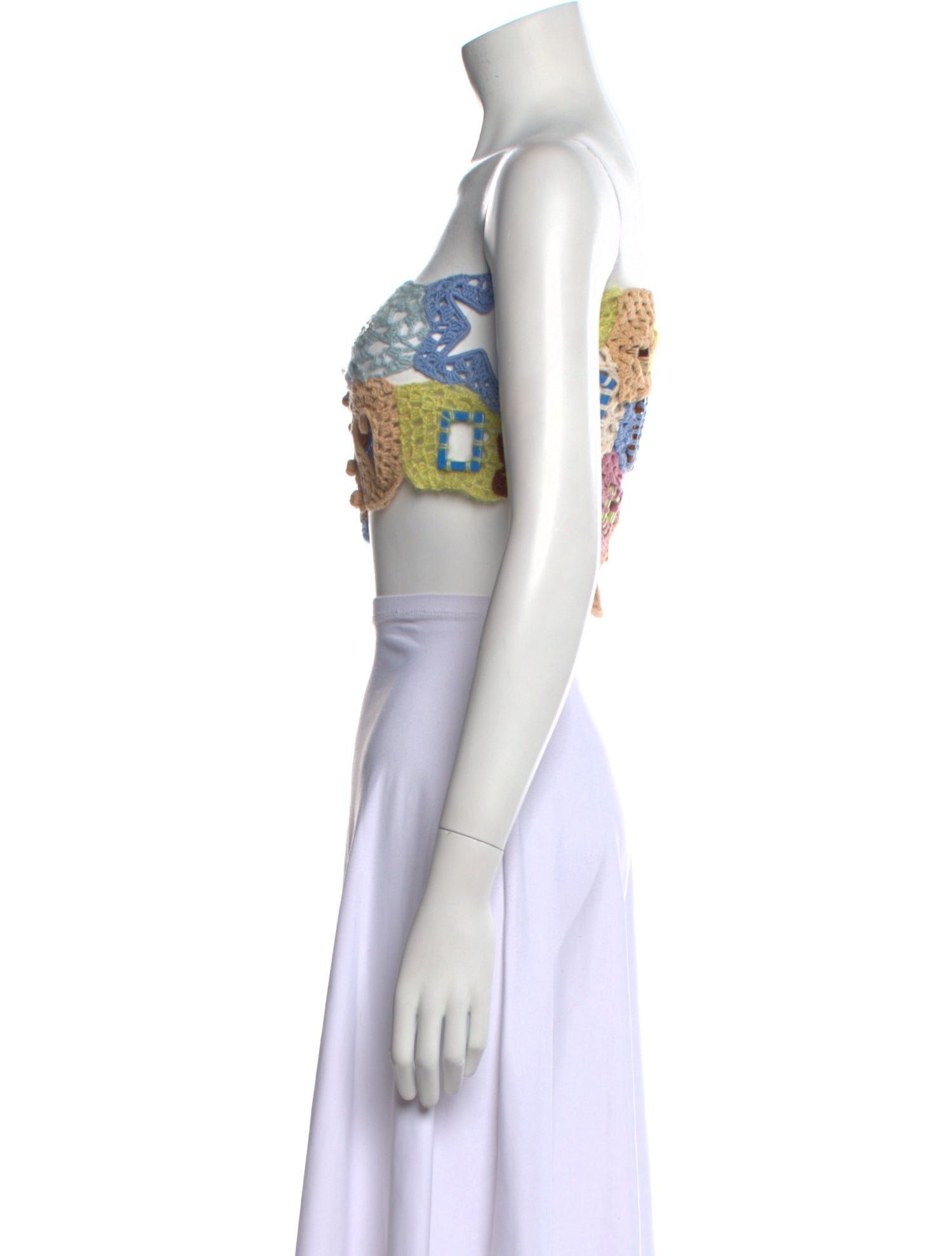 Lirika Matoshi Printed Square Neckline Crop Top