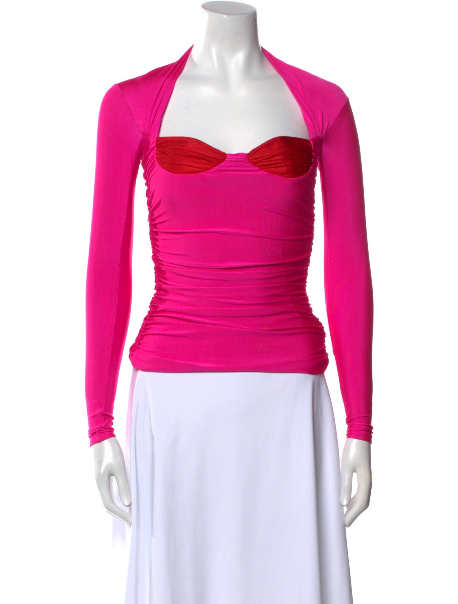 Lirika Matoshi Square Neckline Long Sleeve Crop Top w/ Tags