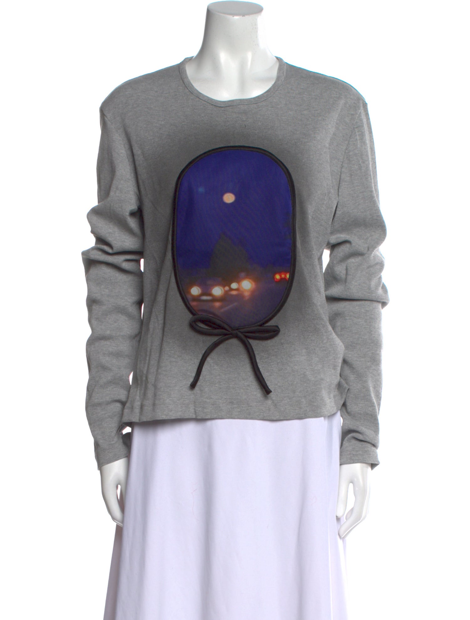 Lirika Matoshi Graphic Print Crew Neck Sweatshirt