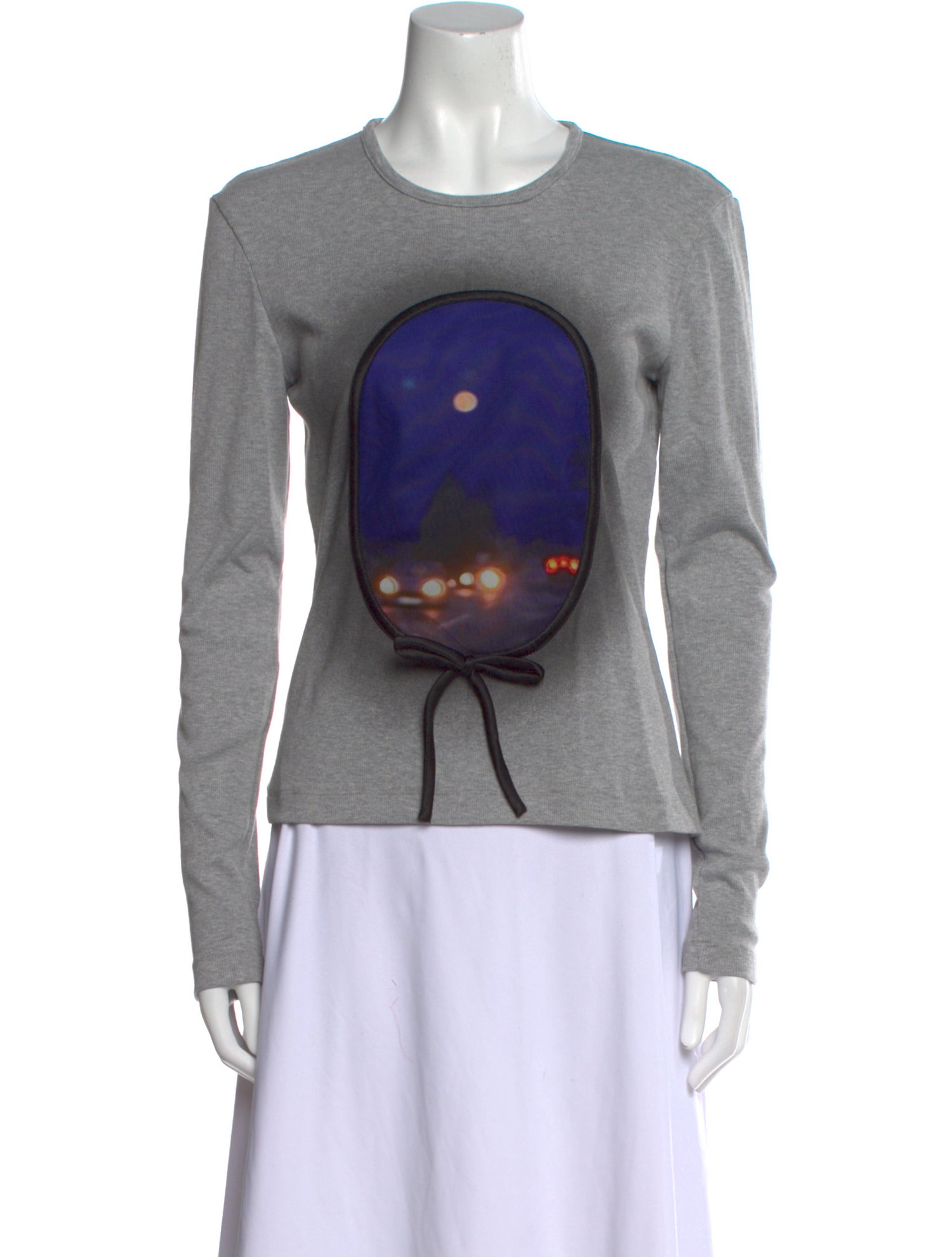 Lirika Matoshi Graphic Print Crew Neck Sweatshirt