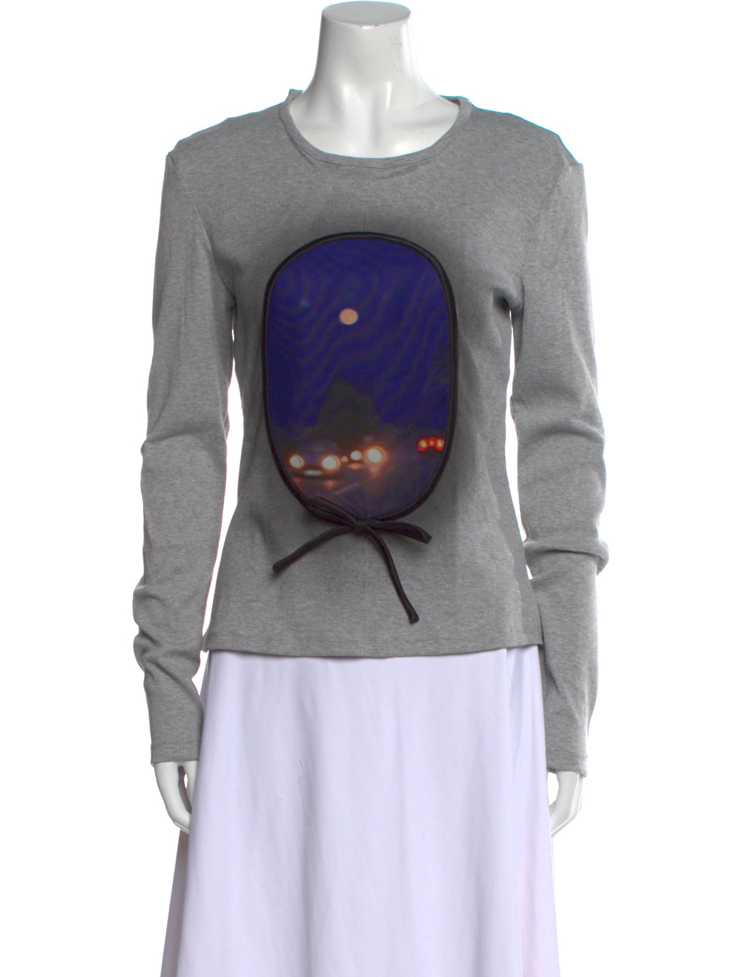 Lirika Matoshi Graphic Print Crew Neck Sweatshirt