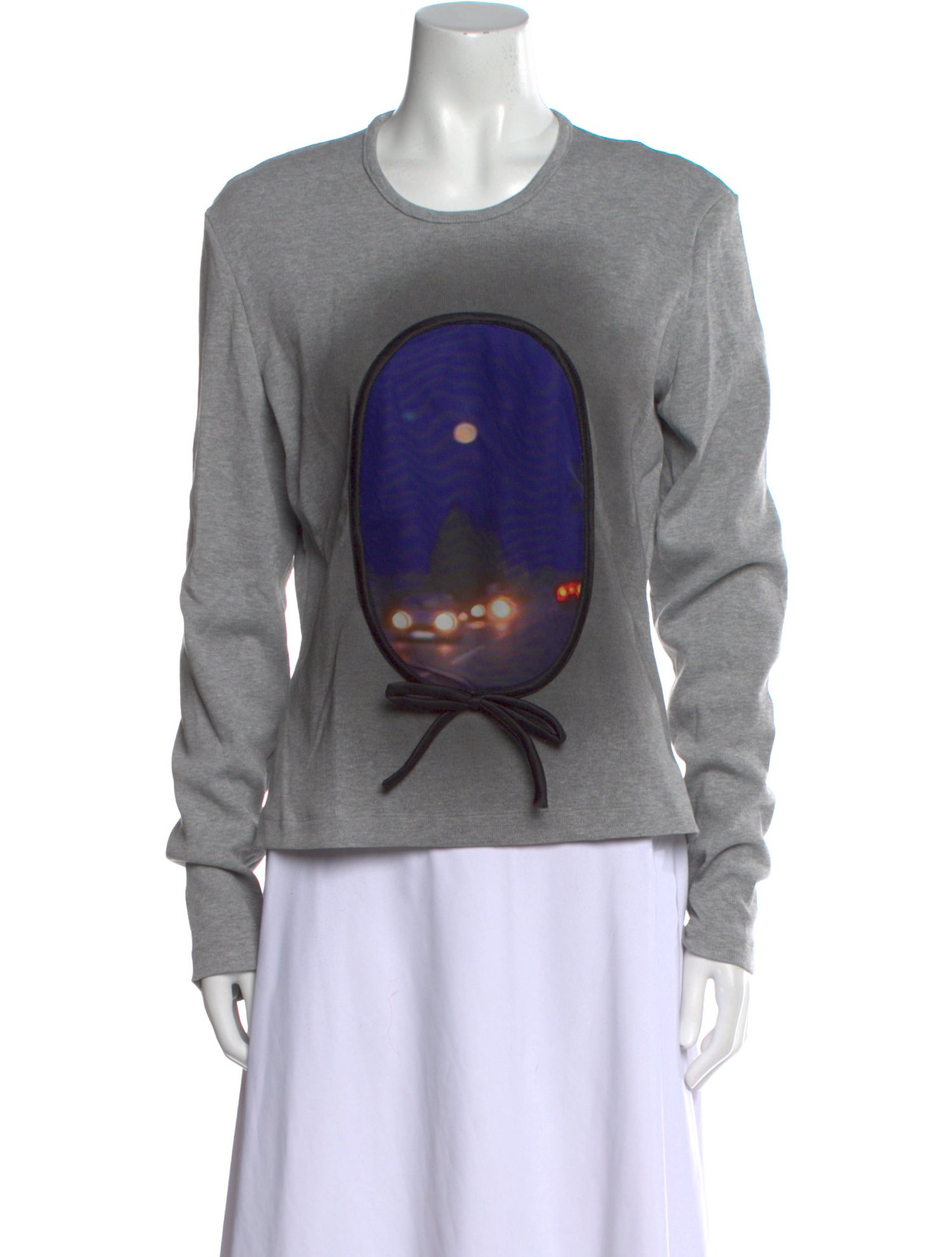 Lirika Matoshi Graphic Print Crew Neck Sweatshirt