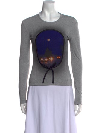 Lirika Matoshi Graphic Print Crew Neck Sweatshirt