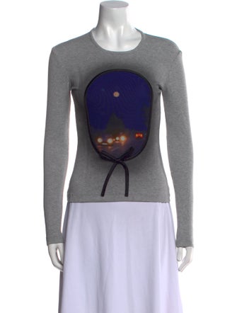 Lirika Matoshi Graphic Print Crew Neck Sweatshirt