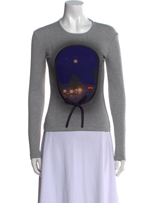 Lirika Matoshi Graphic Print Crew Neck Sweatshirt