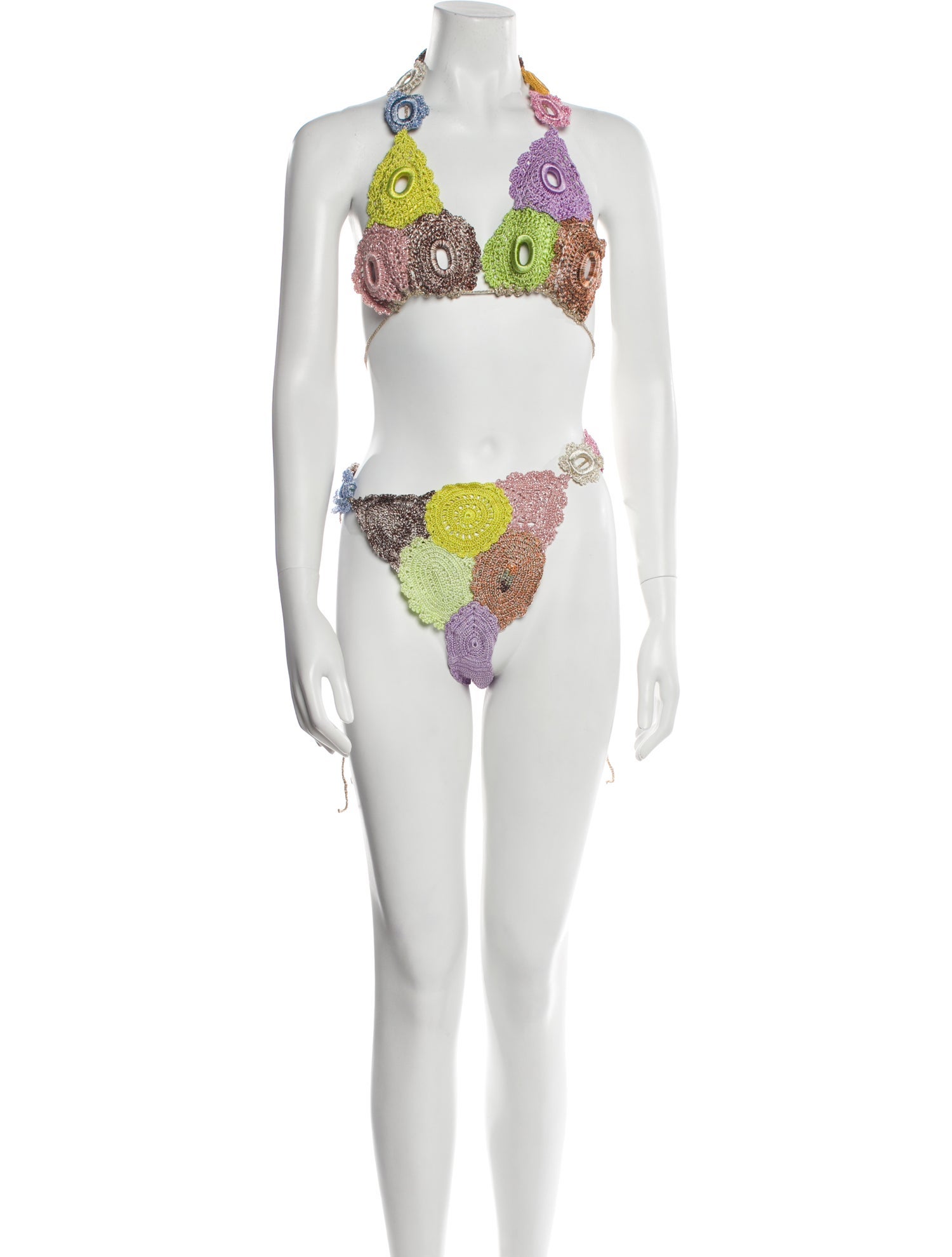 Lirika Matoshi Patterned Glitter Accents Bikini