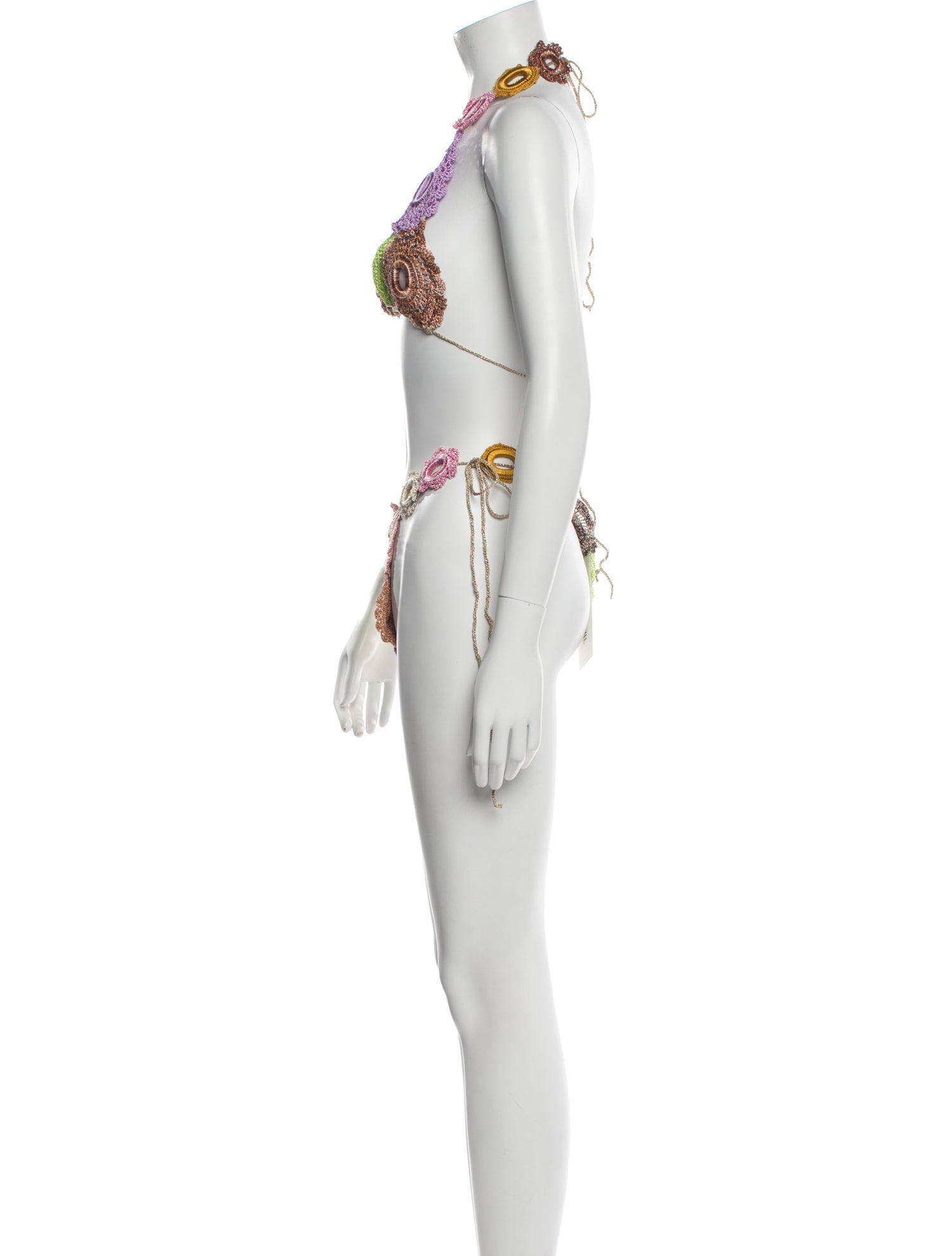 Lirika Matoshi Patterned Glitter Accents Bikini