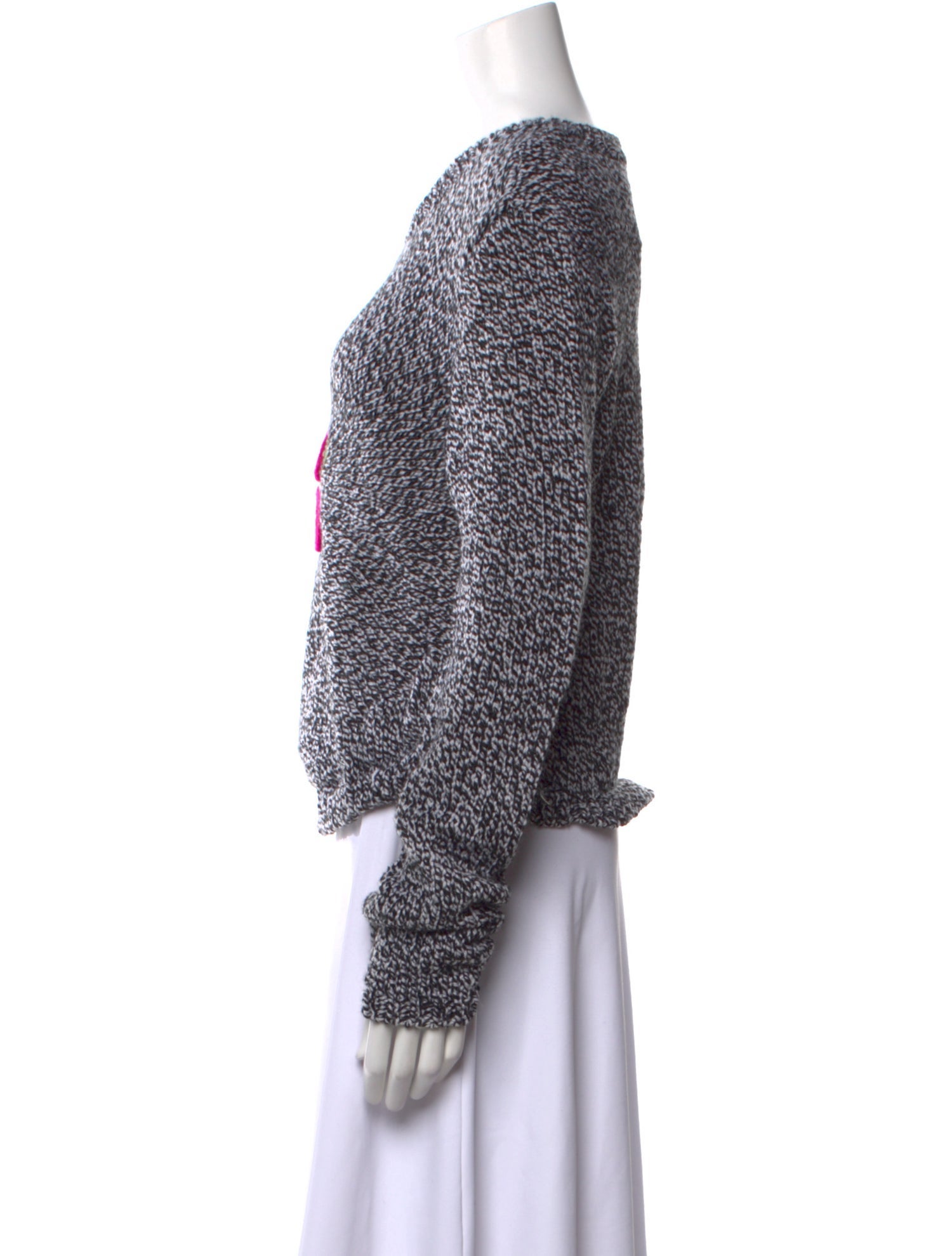 Lirika Matoshi Graphic Print Scoop Neck Sweater